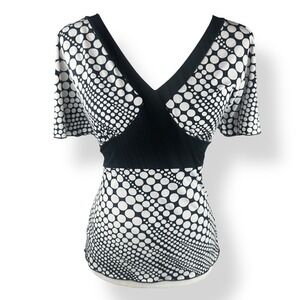 Y2K‎ IN San Francisco Polka Dot Babydoll Top Womens Size Medium Party USA Made
